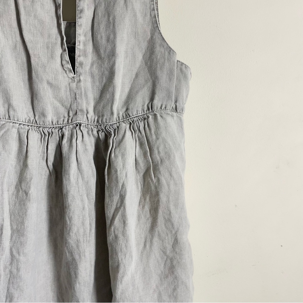 James Perse Linen Sleeveless Grey Midi Dress size 0 - Picture 5 of 11